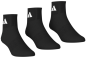 Preview: Adidas Socken Thin&Light Sportswear Ankle, 3 Paar, black/white Gr. 34 - 48